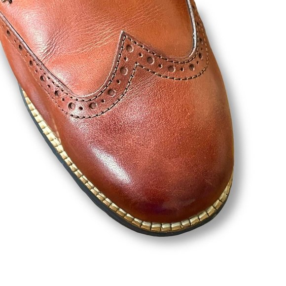 Cole Haan Grand OS Original Wingtip Oxford Mens Sz 10.5W Shoe Brown Leather Shoe - Picture 7 of 9